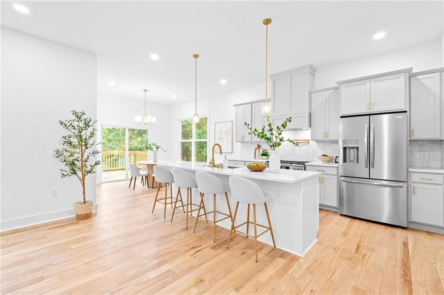 Furnished interior view inside a new home in , Atlanta (Image 11). Furnished interior view inside a new home in , Atlanta (Image 11).