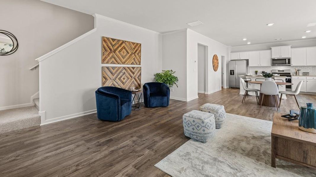 Furnished interior view inside a new home in Lost Creek, Dallas (Image 5).