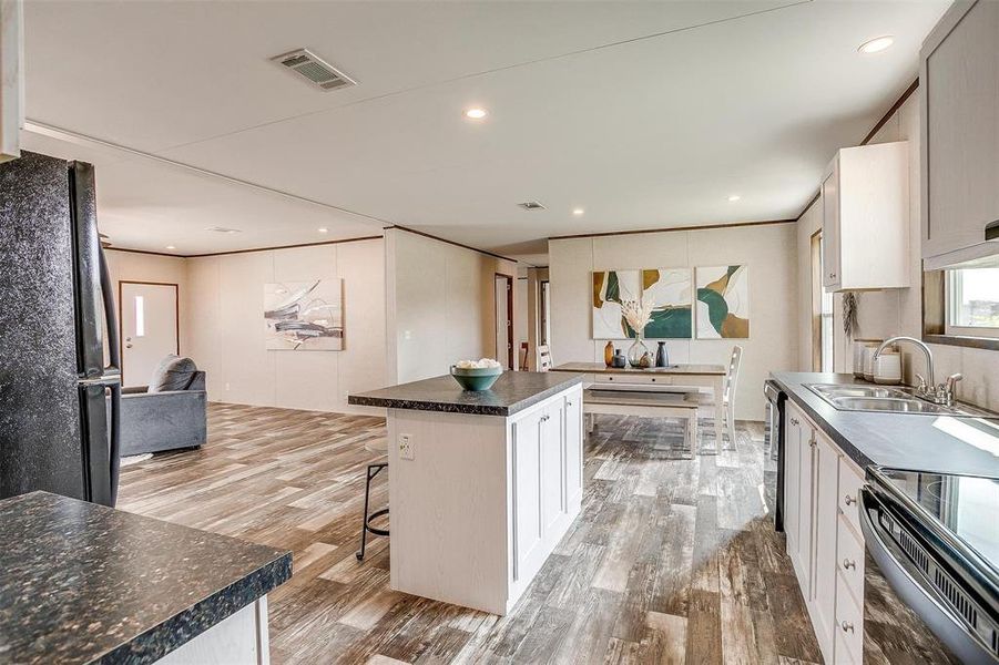 Furnished interior view inside a new home in , Sunset (Image 10).