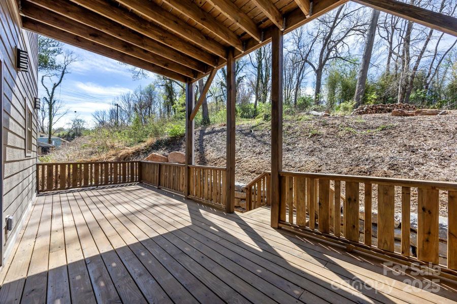 Exterior details and patio area of a home in , Asheville (Image 4). Exterior details and patio area of a home in , Asheville (Image 4).