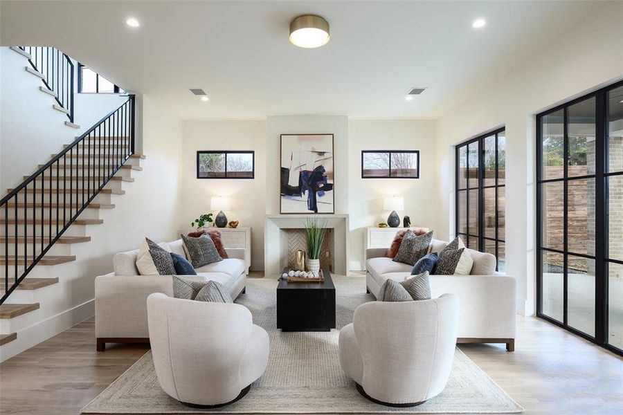 Furnished interior view inside a new home in , Dallas (Image 14).