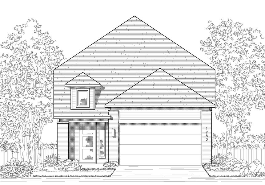 Representative Elevation - some options shown