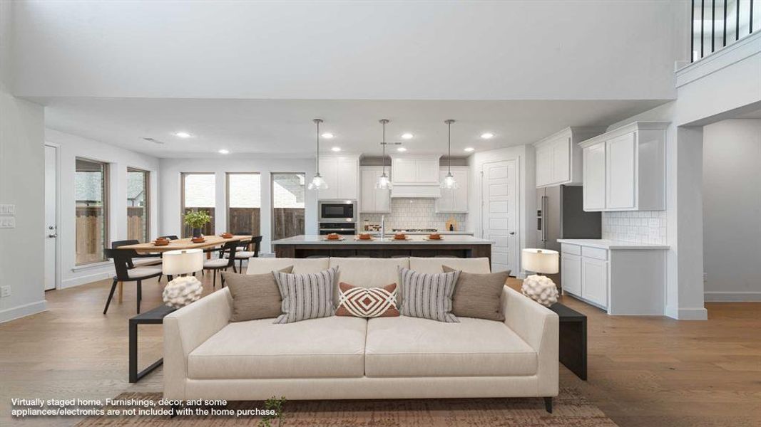 Furnished interior view inside a new home in Mosaic 50', Celina (Image 12). Furnished interior view inside a new home in Mosaic 50', Celina (Image 12).