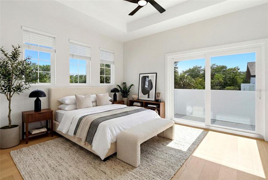 Furnished interior view inside a new home in , St. Petersburg (Image 15).
