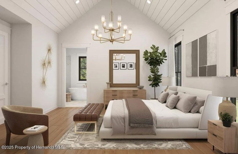 Furnished interior view inside a new home in , Weeki Wachee (Image 4).