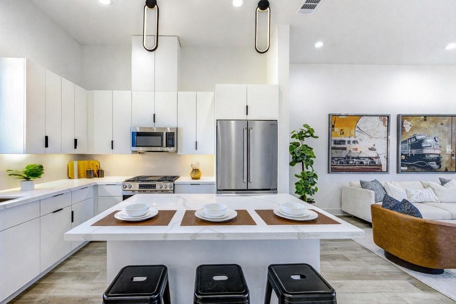Furnished interior view inside a new home in , Houston (Image 15).