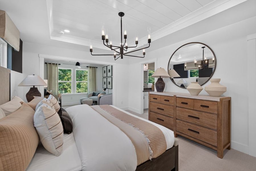 Representative furnished interior of a home built from the Wynfield by Pulte Homes in Bleckley Station, Ball Ground (Image 46).