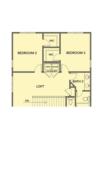 2D floor plan layout for the Redbud by Kerley Family Homes in Park Center Pointe, Austell, GA (Image 11).