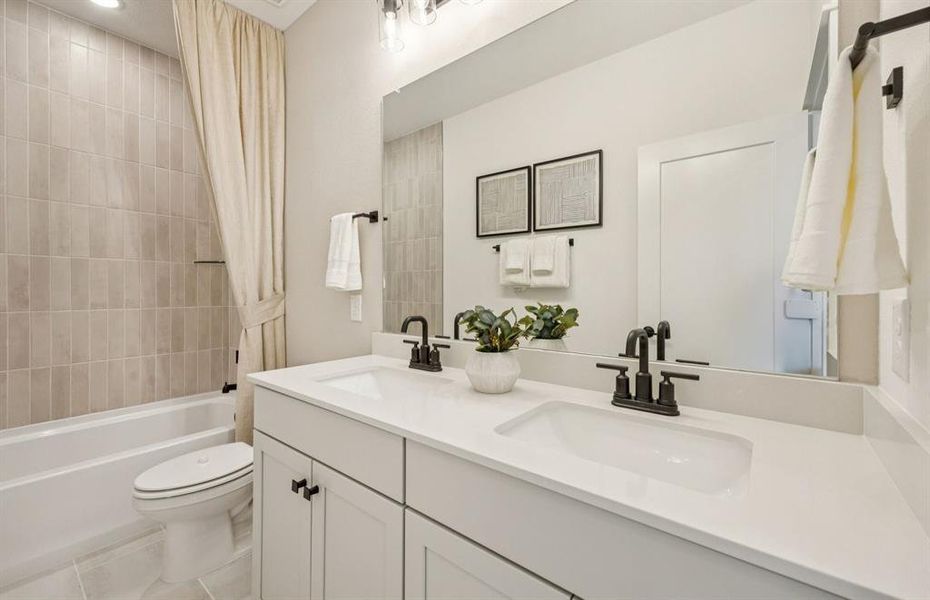 Secondary bathroom *model representation