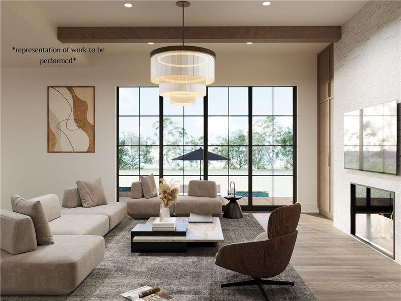 Furnished interior view inside a new home in , Canton (Image 5).