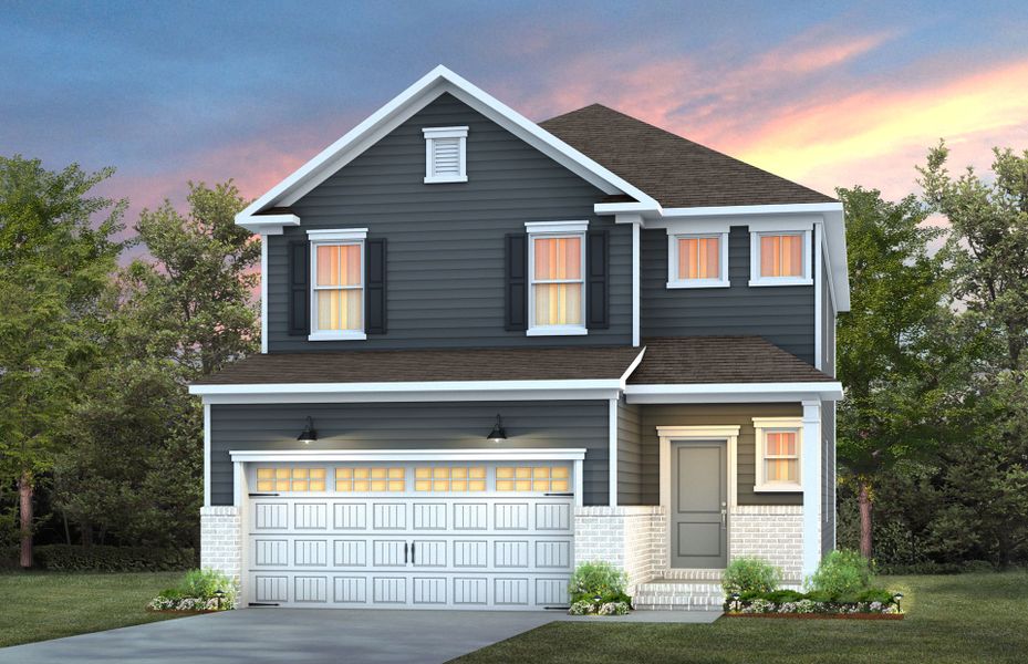 Representative exterior photo of a completed home built from the Murray by Pulte Homes in Cambria, Garner, NC (Image 20). Representative exterior photo of a completed home built from the Murray by Pulte Homes in Cambria, Garner, NC (Image 20).