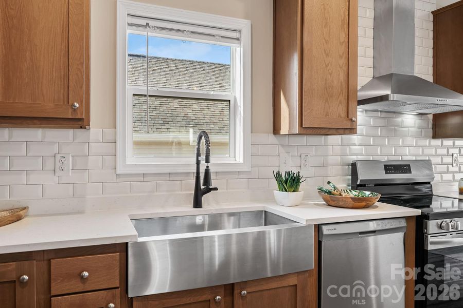 Close-up of interior finishes inside a home in , Asheville (Image 20).