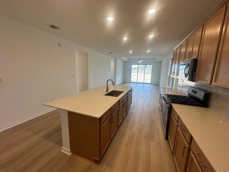 Furnished interior view inside a new home in La Cima, San Marcos (Image 10).