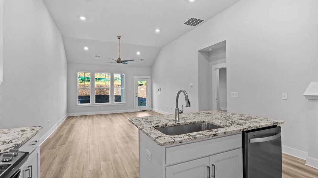 Furnished interior view inside a new home in Camden Cottages, Greenville (Image 13).