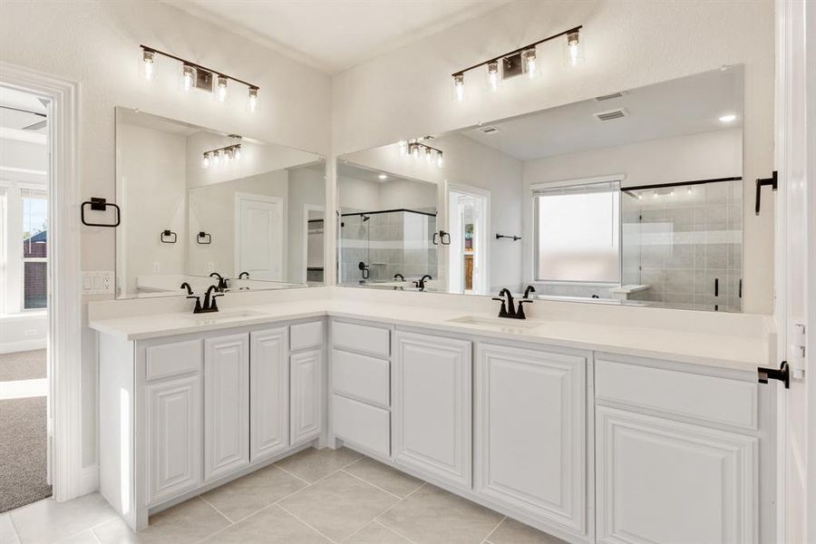 Furnished interior view inside a new home in The Enclave at Parks of Aledo, Aledo (Image 19). Furnished interior view inside a new home in The Enclave at Parks of Aledo, Aledo (Image 19).