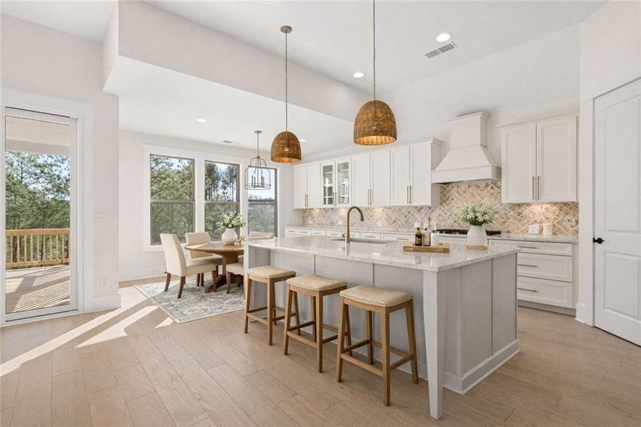 Furnished interior view inside a new home in Soleil Belmont Park, Canton (Image 10).