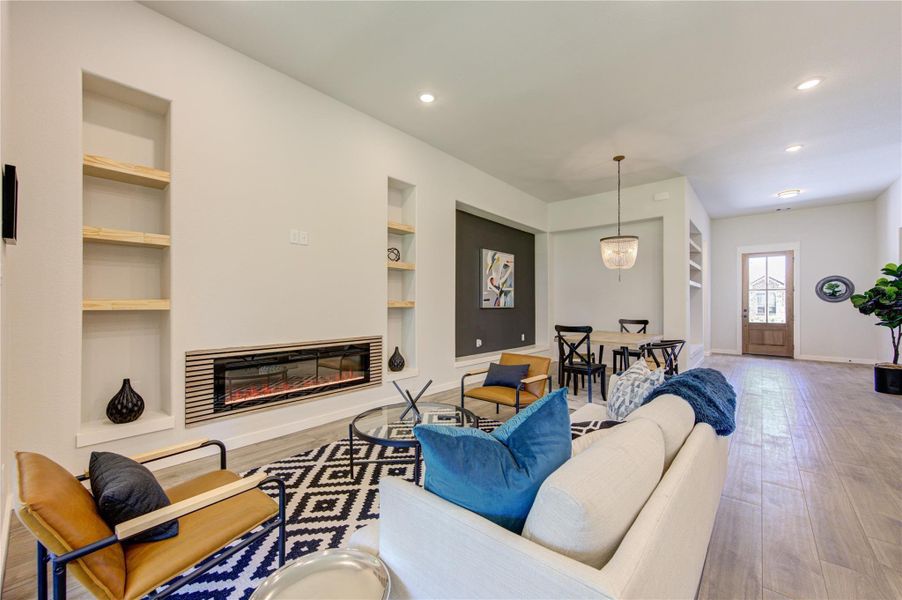 Furnished interior view inside a new home in , Montgomery (Image 8). Furnished interior view inside a new home in , Montgomery (Image 8).