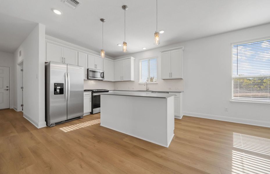 Furnished interior view inside a new home in Patterson Ranch, Georgetown (Image 10). Furnished interior view inside a new home in Patterson Ranch, Georgetown (Image 10).
