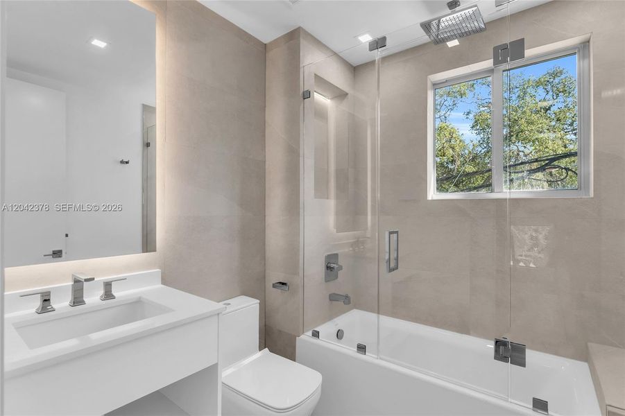 Furnished interior view inside a new home in , Miami (Image 6).