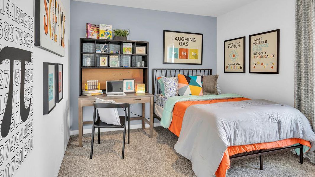 Furnished interior view inside a new home in Prairie Lakes, Buda (Image 18).