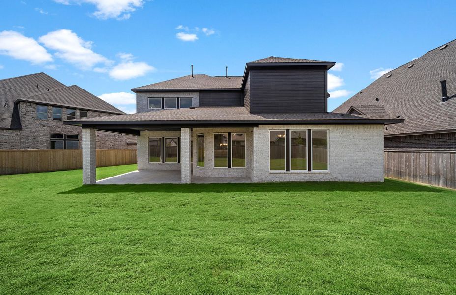Exterior details and patio area of a home in Bridgeland 60′, Cypress (Image 23). Exterior details and patio area of a home in Bridgeland 60′, Cypress (Image 23).