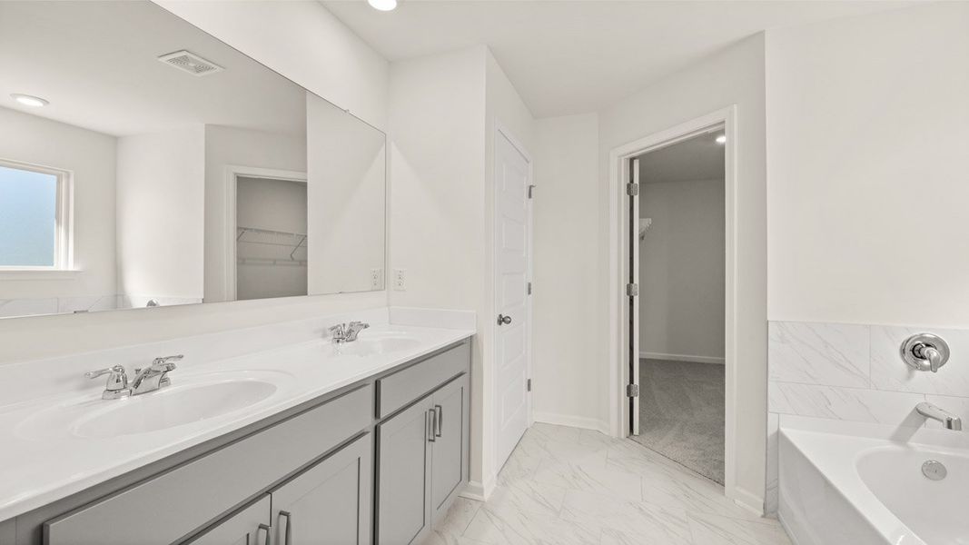 Furnished interior view inside a new home in The Abbey at Trolley Run Station, Aiken (Image 12).