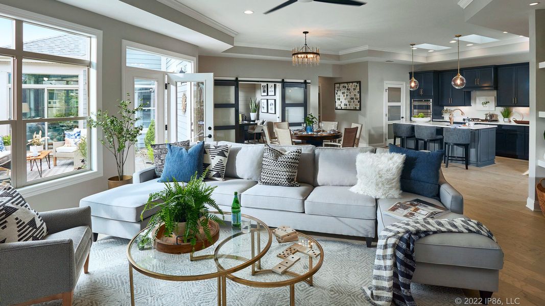 Representative furnished interior of a home built from the Promenade by Epcon Communities in The Courtyards by The Manor, Alpharetta (Image 16).