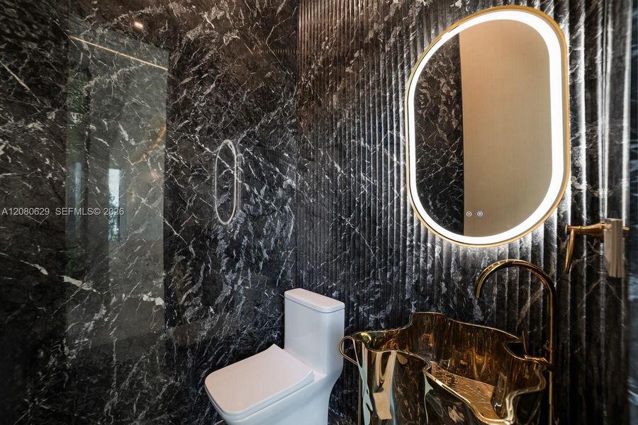 Close-up of interior finishes inside a home in , Miami Beach (Image 16).