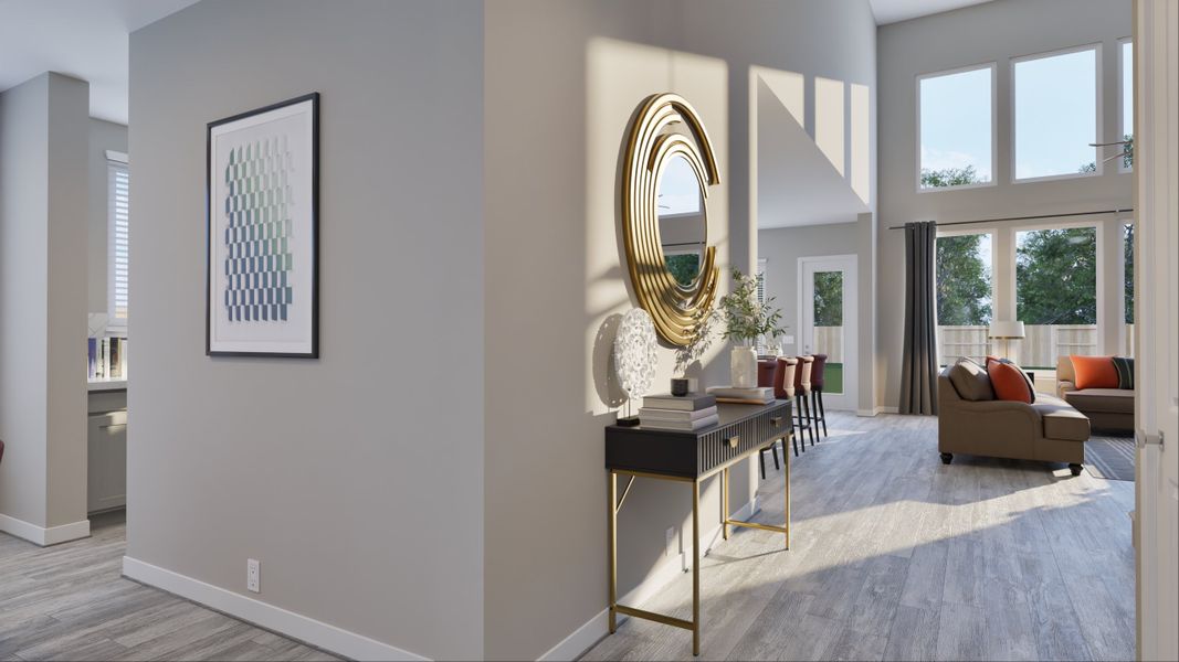 Representative furnished interior of a home built from the Pinehurst by Tricoast Homes in Sunterra 50s, Katy (Image 26). Representative furnished interior of a home built from the Pinehurst by Tricoast Homes in Sunterra 50s, Katy (Image 26).