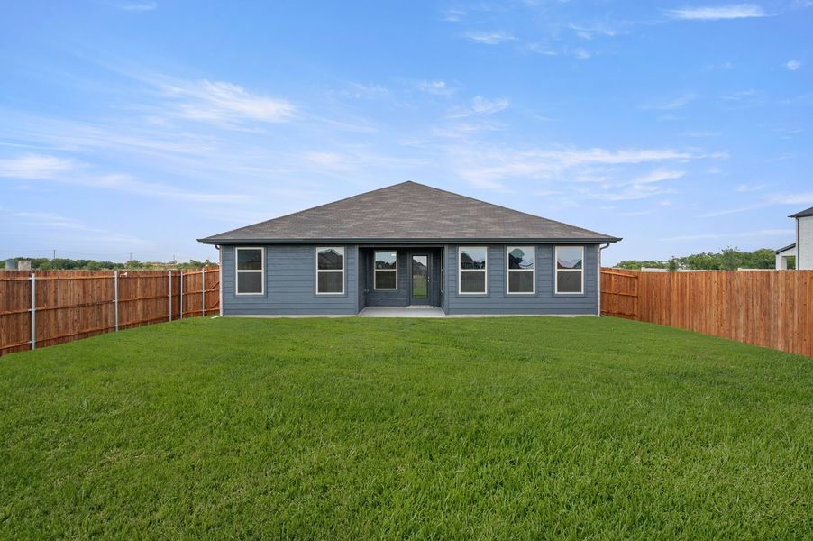 Front exterior of a new home in Terra Vella, Haslet, TX, highlighting curb appeal (Image 27). Front exterior of a new home in Terra Vella, Haslet, TX, highlighting curb appeal (Image 27).