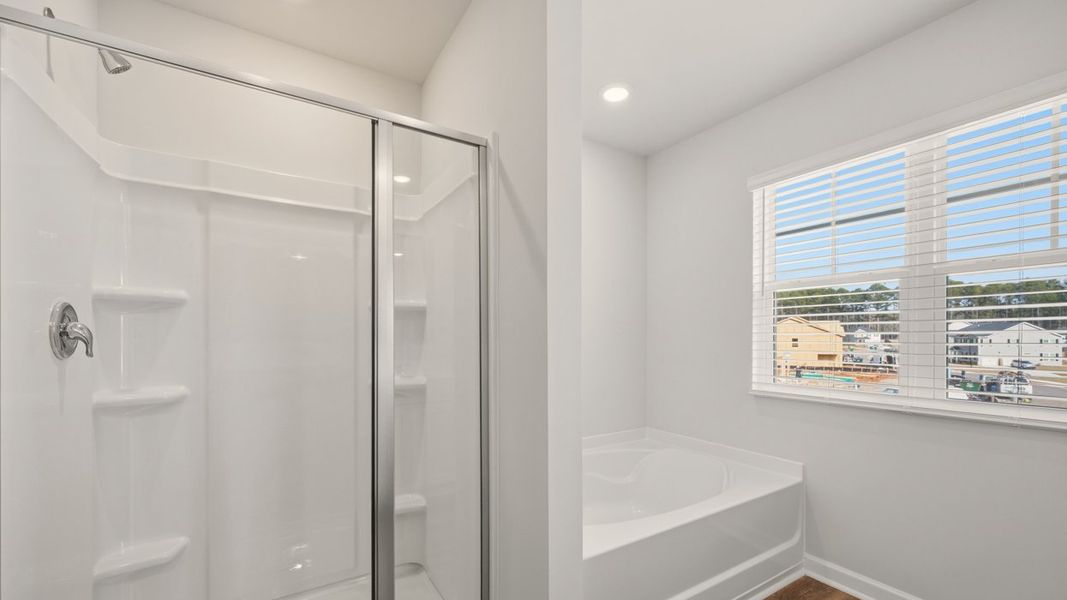 Representative furnished interior of a home built from the Somerset by D.R. Horton in Oakchase at Hampton, Hampton (Image 10).