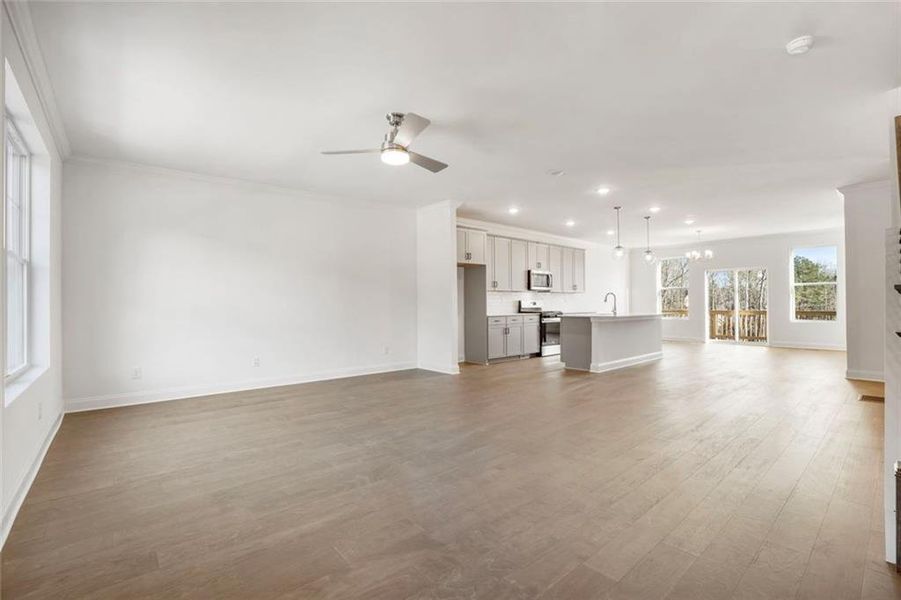 Spacious, unfurnished interior of a new home in , Sugar Hill (Image 17).