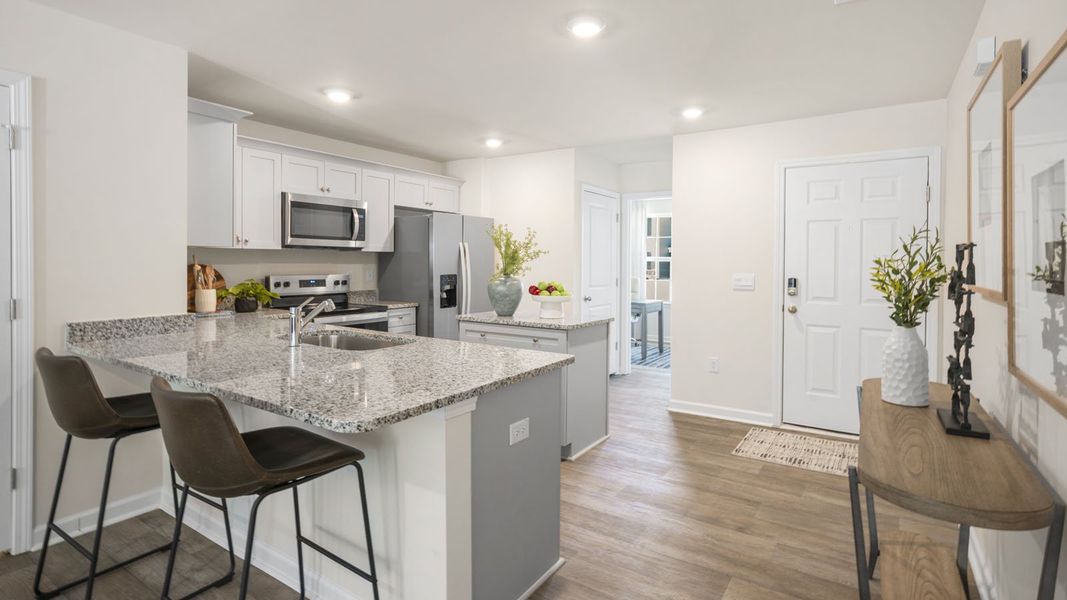 Furnished interior view inside a new home in Thornton Townes, Raleigh (Image 13).