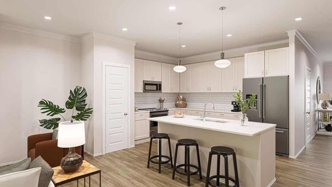 Furnished interior view inside a new home in Fuller Station, Loganville (Image 2). Furnished interior view inside a new home in Fuller Station, Loganville (Image 2).