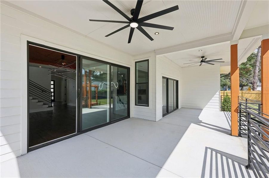 Exterior details and patio area of a home in , Atlanta (Image 27).