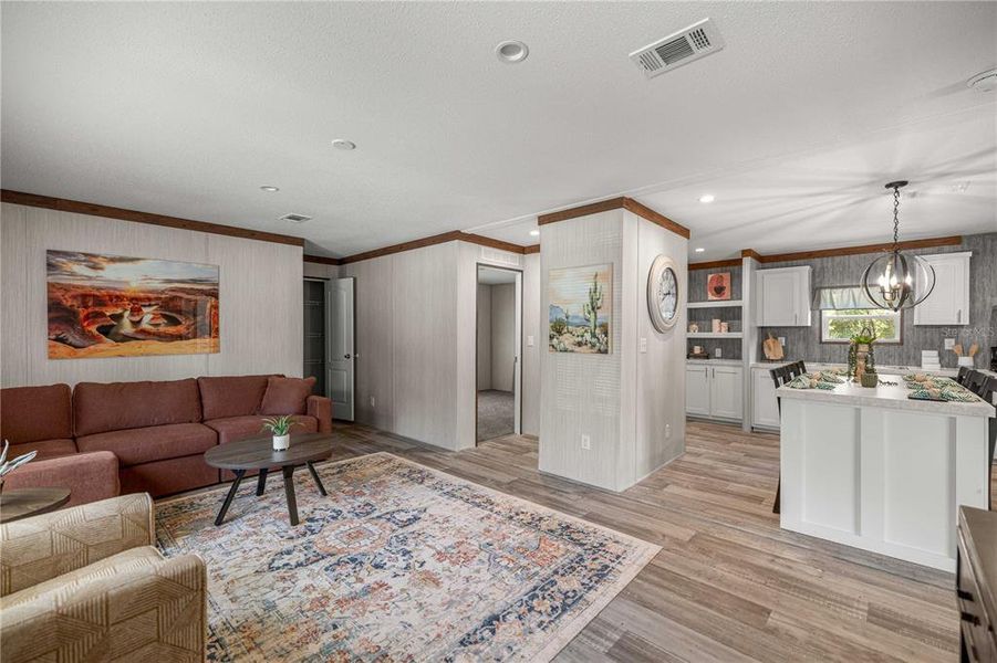 Furnished interior view inside a new home in , Ocklawaha (Image 8).