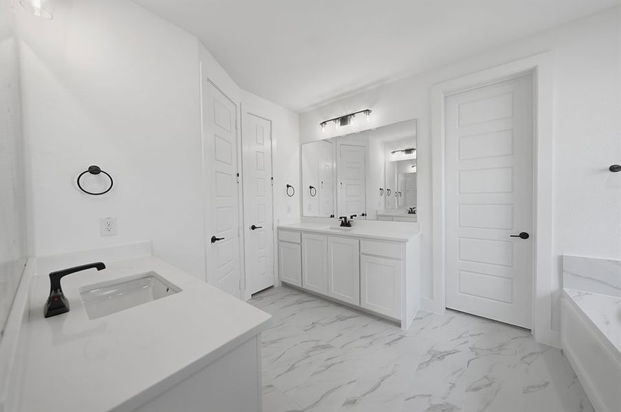 Furnished interior view inside a new home in Estates at Rockhill, Frisco (Image 11).