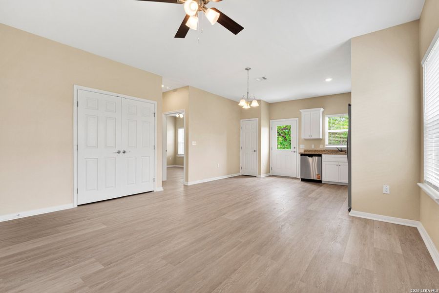 Spacious, unfurnished interior of a new home in , San Antonio (Image 9). Spacious, unfurnished interior of a new home in , San Antonio (Image 9).