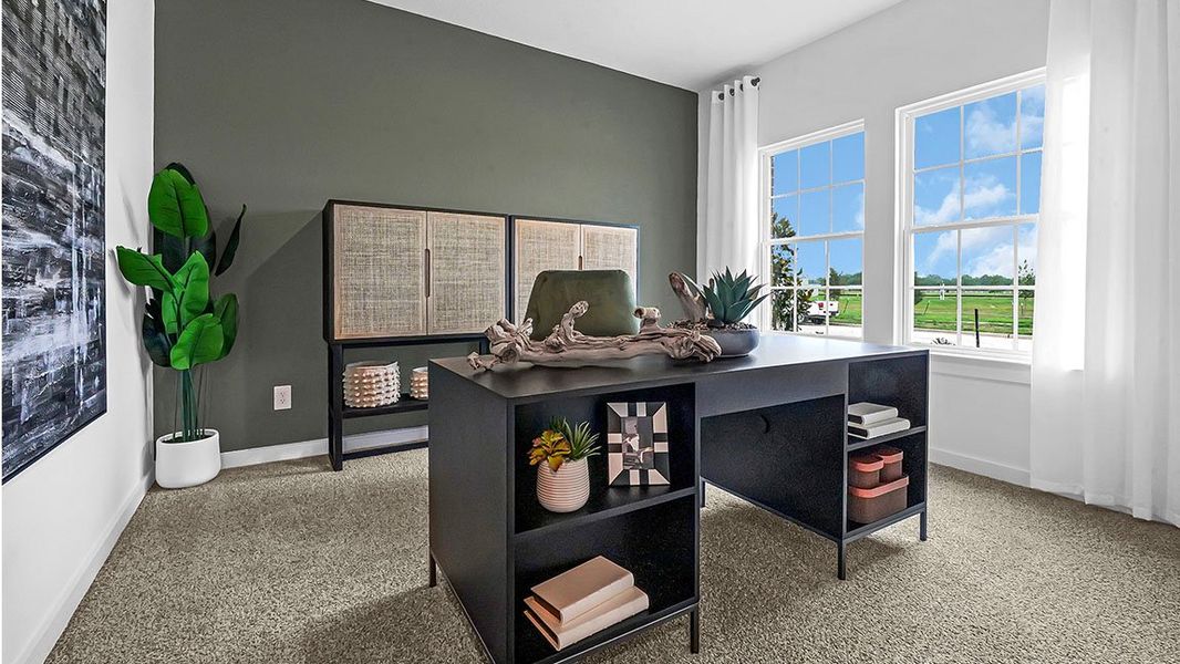 Furnished interior view inside a new home in Evergreen, Rosenberg (Image 5).