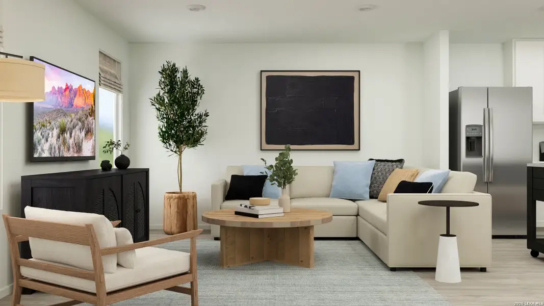 Furnished interior view inside a new home in Sapphire Grove, San Antonio (Image 17).