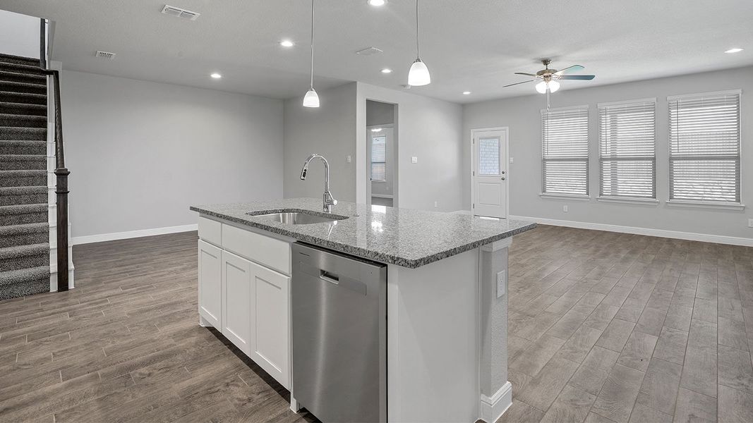 Furnished interior view inside a new home in Bluestem, Rhome (Image 10).