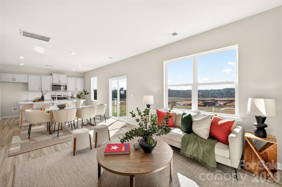 Furnished interior view inside a new home in The Falls at Newton, Newton (Image 6).