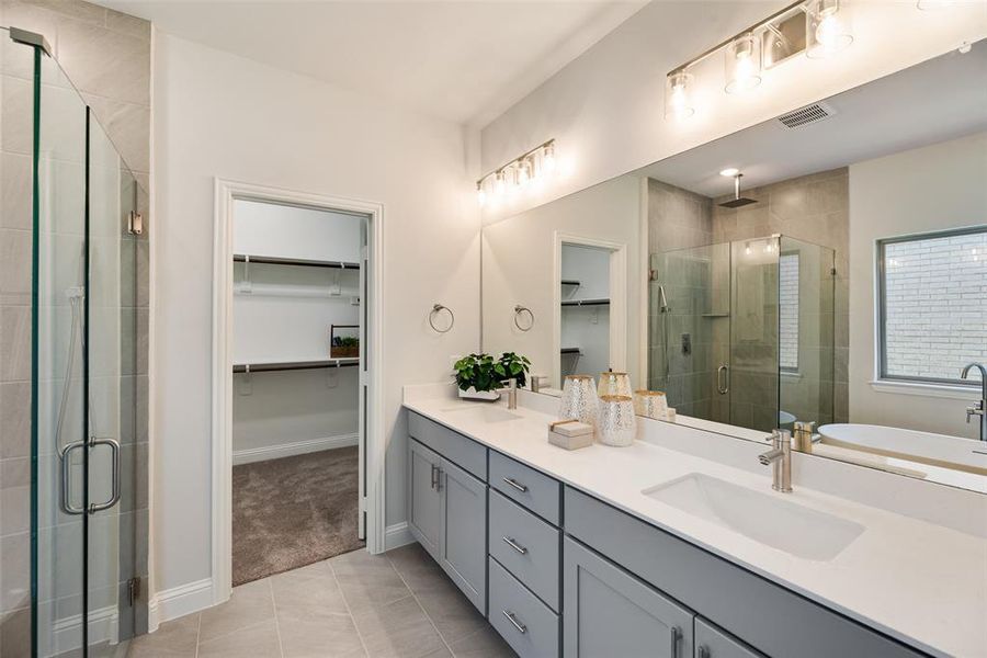 Furnished interior view inside a new home in Mercer Meadows, Royse City (Image 13).