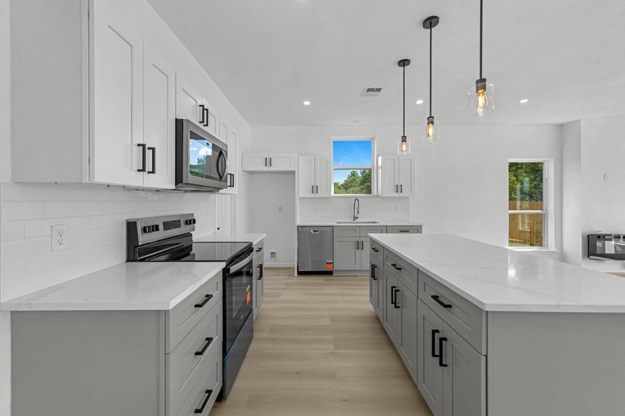 Furnished interior view inside a new home in , Cleveland (Image 7).