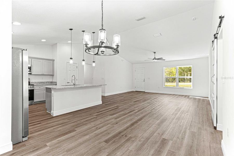 DINING ROOM AREA THAT IS LOCATED OFF THE LANAI-FRENCH DOORS