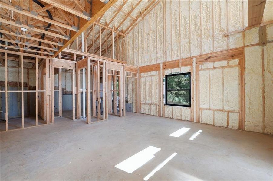 In-progress construction of a new home in , Roswell, GA (Image 56).