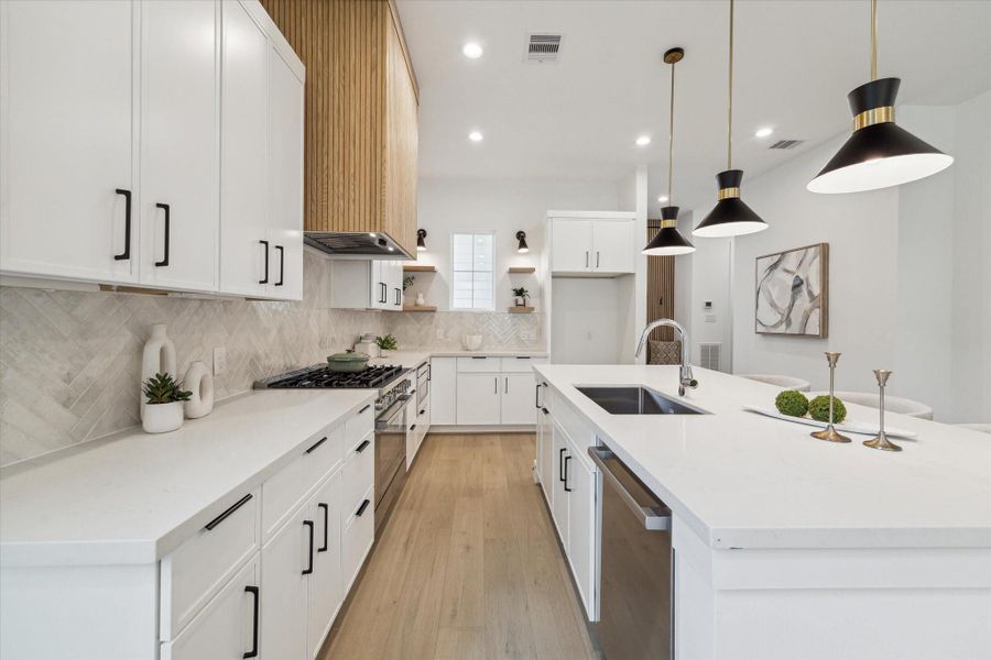 Furnished interior view inside a new home in , Houston (Image 28).