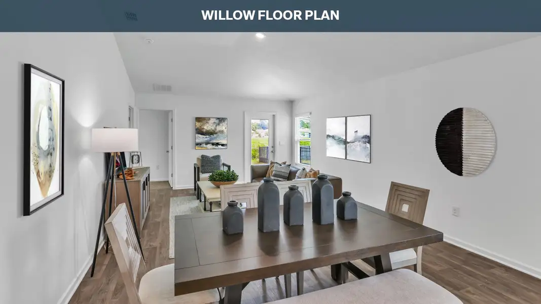 Representative furnished interior of a home built from the Willow by D.R. Horton in Grand Reserve, Bunnell (Image 6).