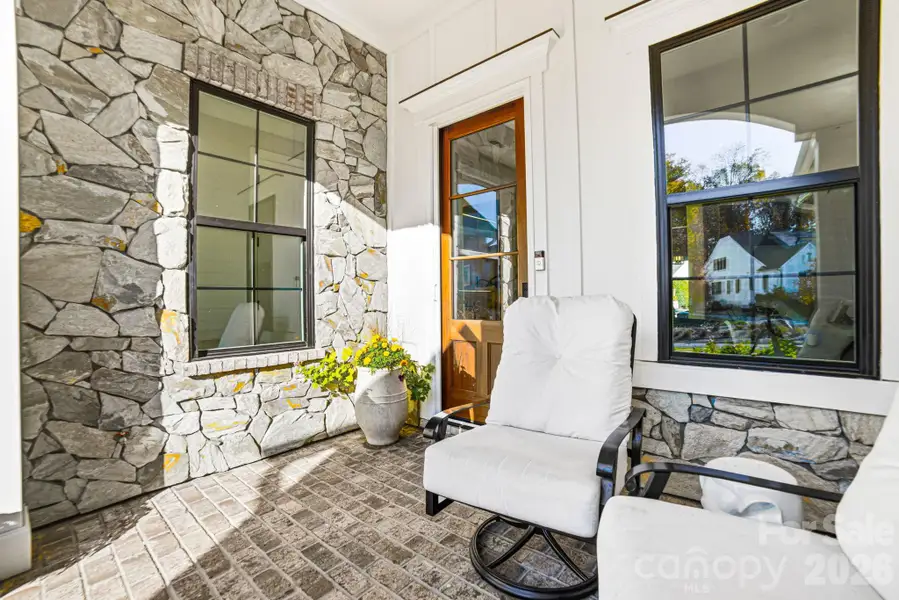 Exterior details and patio area of a home in , Huntersville (Image 4).