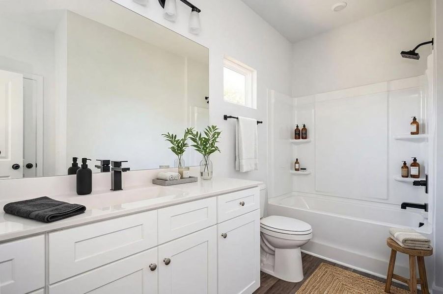 Furnished interior view inside a new home in , Atlanta (Image 11).